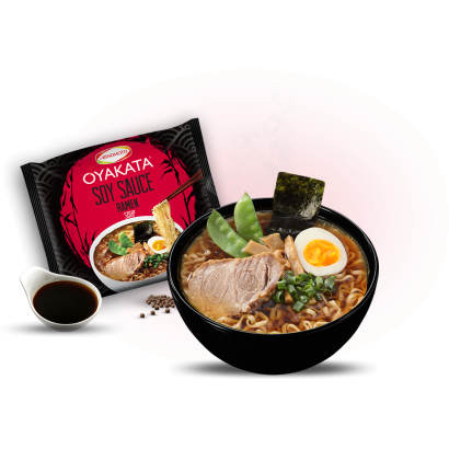 Oyakata Soy Sauce Ramen Instant Japán Tésztaleves Szójaszósz ízesítéssel 83 G