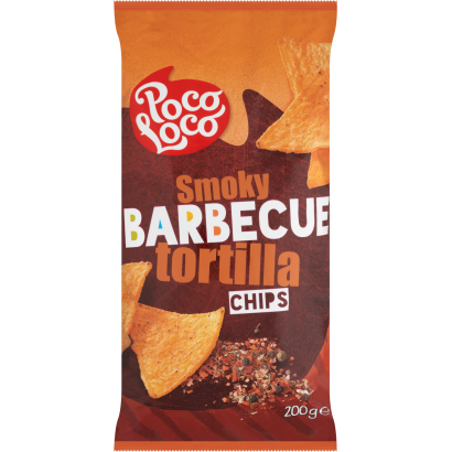 Poco Loco Tortilla Barbecue ízesítésű Kukoricachips 200 G