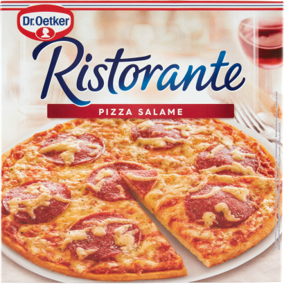 Dr. Oetker Ristorante Pizza Salame Gyorsfagyasztott Pizza Szalámival és Sajttal 320 G