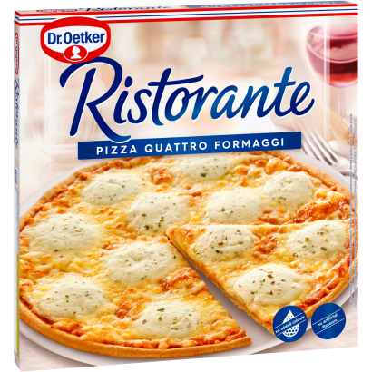 Dr. Oetker Ristorante Pizza Quattro Formaggi Gyorsfagyasztott Pizza 340 G