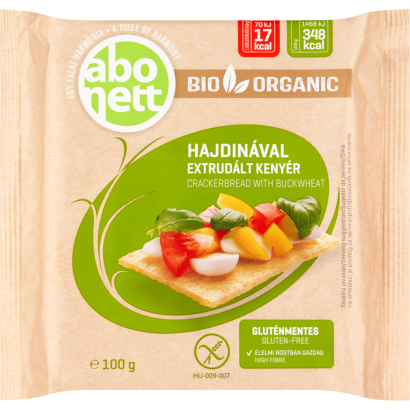 Abonett Bio Gluténmentes Extrudált Kenyér Hajdinával 100 G
