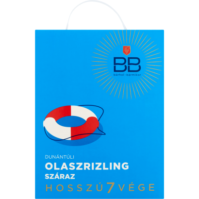 Bb Hosszú7vége Dunántúli Olaszrizling Száraz Fehérbor 3 L