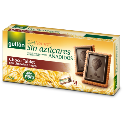 Gullón Dietnature étcsokoládés Keksz édesítőszerrel 4 X 37,5 G (150 G)