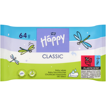 Bella Baby Happy Classic Nedves Törlőkendő 64 Db