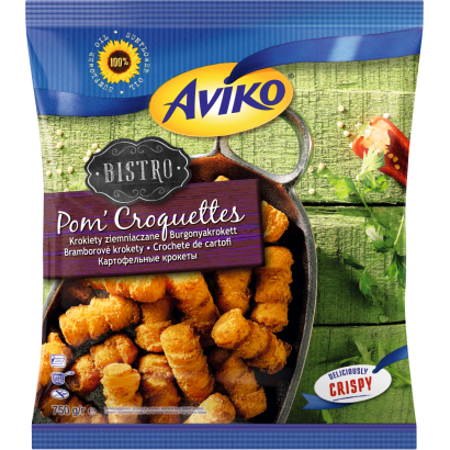 Aviko Bistro Elősütött és Gyorsfagyasztott Burgonyakrokett 750 G