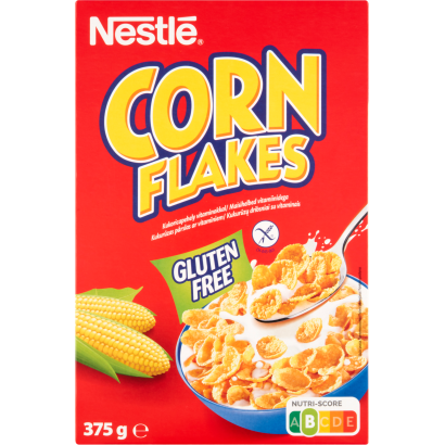 Nestlé Corn Flakes Gluténmentes Ropogós Kukoricapehely Vitaminokkal 375 G