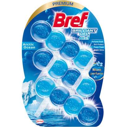 Bref Brilliant Gel Artic Ocean Wc Frissítő 3 X 42 G