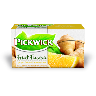 Pickwick Gyümölcs és Gyógynövénytea Gyömbérrel, Indiai Citromfűvel és A Citrom ízével 20 Filter 40 G