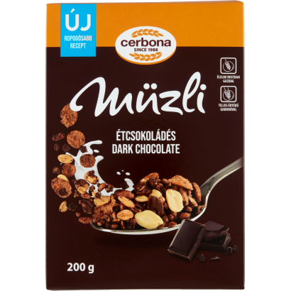 Cerbona étcsokoládés Müzli 200 G