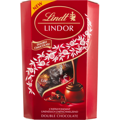 Lindt Lindor Tej- és étcsokoládé Lágyan Olvadó Töltelékkel 200 G
