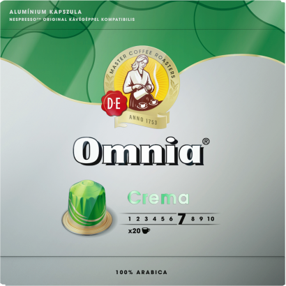 Douwe Egberts Omnia Crema őrölt-pörkölt Kávé Kapszulában 20 Db 104 G