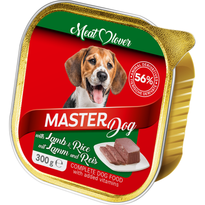 Master Dog Alutálka Kutyáknak 300 G Báránnyal és Rizzsel