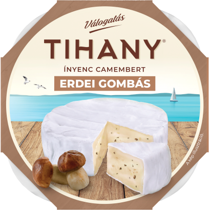 Tihany Válogatás ínyenc Camembert Erdei Gombás Zsírdús Lágy Sajt 120 G