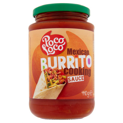 Poco Loco Burrito Fűszerezett Paradicsomszósz Babbal és Paprikával 430 G