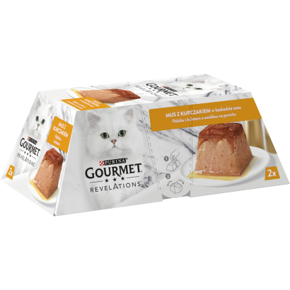Purina Gourmet Revelations pástétom Csirkével és Zamatos Szósszal 2 X 57 G (114 G)
