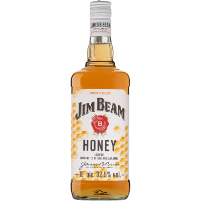 Jim Beam Honey Méz ízesítésű Bourbon Whiskey Alapú Likőr 32,5% 1 L