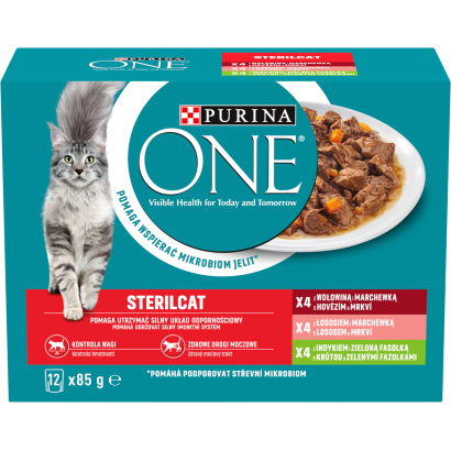 Purina One Sterilcat Teljes értékű állateledel Felnőtt Macskák Számára 12 X 85 G