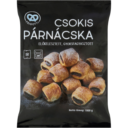 Auchan HU product data sample: Frigotti előkelesztett, gyorsfagyasztott csokis párnácska 1000 g