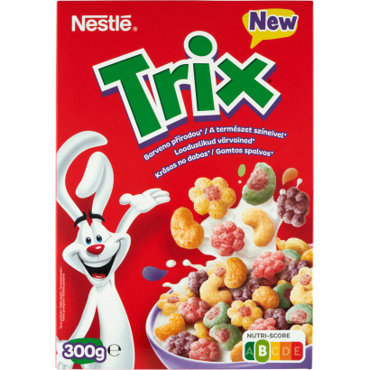 Nestlé Trix Gyümölcsös ízű Ropogós Gabonapehely Vitaminokkal és ásványi Anyagokkal 300 G
