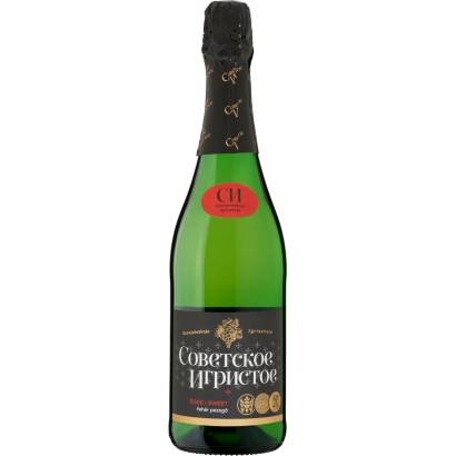 Szovjetszkoje Igrisztoje édes Fehér Pezsgő 10,5% 750 Ml