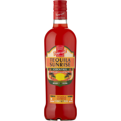 Tropical Classic Style Tequila Sunrise cocktail Alacsony Alkoholtartalmú Ital 7% 0,7 L