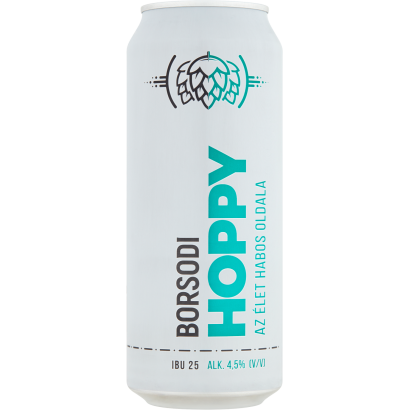 Borsodi Hoppy Világos Sör 4,5% 0,5 L