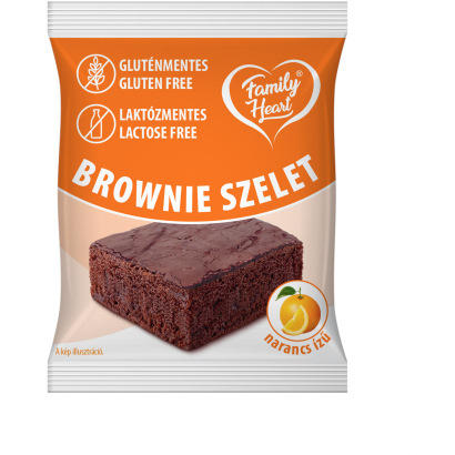 Family Heart Glutén- és Laktózmentes Brownie Narancsos 30 G