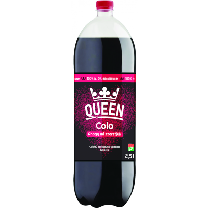 Queen Cola Colaízű Szénsavas üdítőital Cukorral 2,5 L