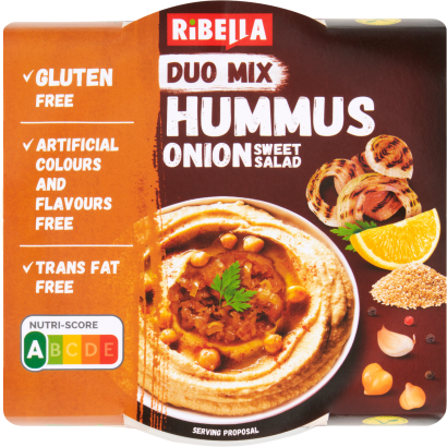 Ribella Hummus Csicseriborsó Krém Karamellizált Hagyma 200 G