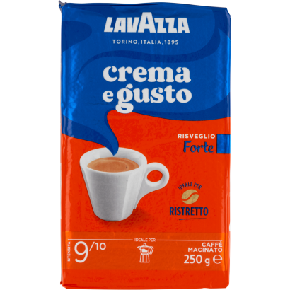 Lavazza Crema E Gusto Forte őrölt Pörkölt Kávé 250 G