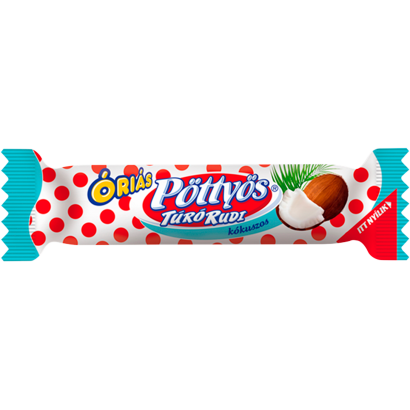 Pöttyös óriás Túró Rudi Desszertkészítmény Kakaós Tejbevonattal Kókusszal 51g