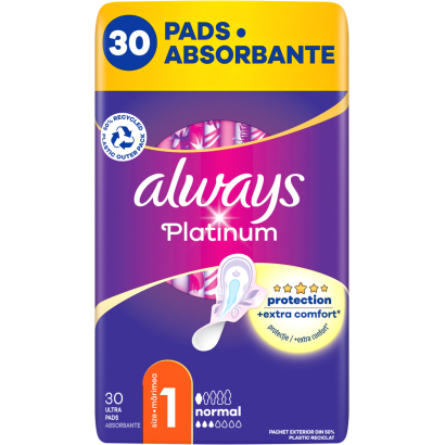 Always Platinum Normal Szárnyas Egészségügyi Betét, 30 Db