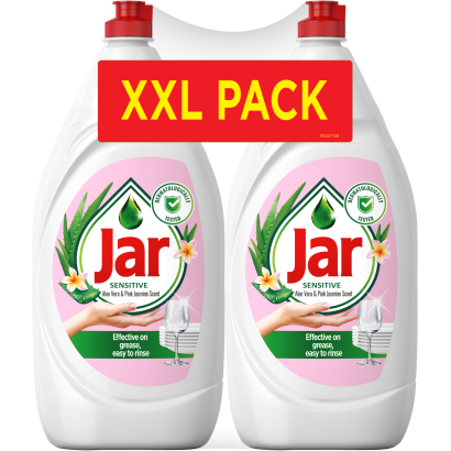 Jar Sensitive Aloe Vera & Pink Jasmine Folyékony Mosogatószer 2x1350 Ml