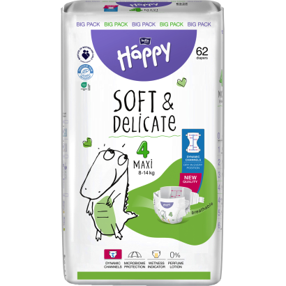 Bella Baby Happy Maxi Pelenka 4-es 62 Db