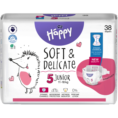 Bella Baby Happy Junior Pelenka 5-ös 38 Db