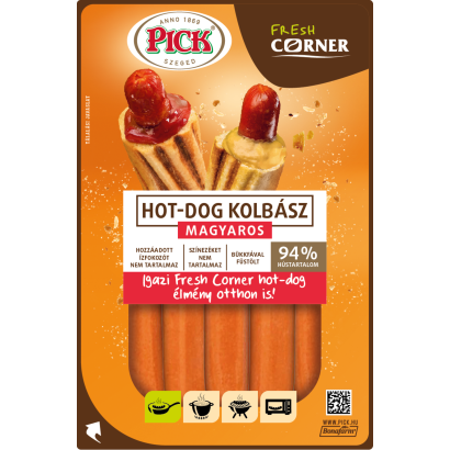 Pick Fresh Corner Magyaros Hot-dog Kolbász 300 G