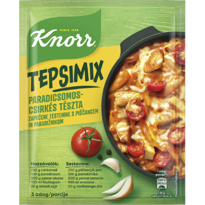 Knorr Tepsimix Paradicsomos-csirkés Tészta Alap 48 G