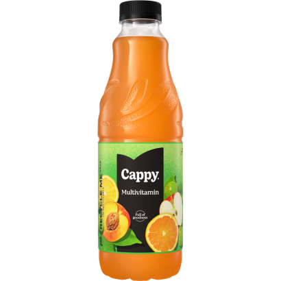 Cappy Multivitamin Gyümölcsital Gyümölcslével és Gyümölcspürével Cukorral és édesítőszerekkel 1 L