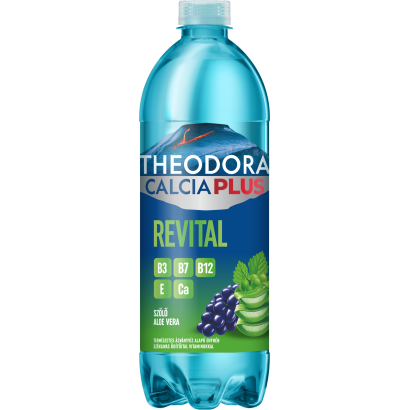 Theodora Calcia Plus Revital Szőlő-aloe Vera ízű Szén-dioxiddal Enyhén Dúsított üdítőital 700 Ml