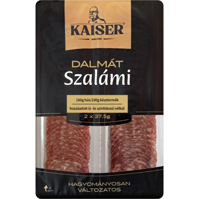 Kaiser Szeletelt Dalmát Szalámi 2 X 37,5 G