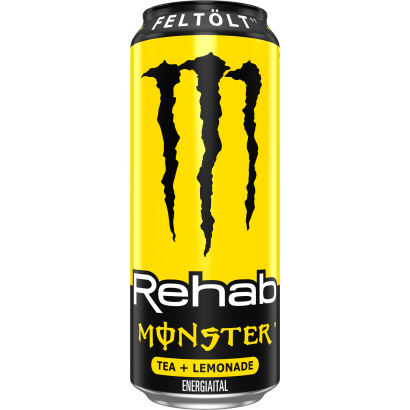 Monster Rehab Tea + Lemonade Szénsavmentes Hipotóniás Ital Koffeinnel 500 Ml