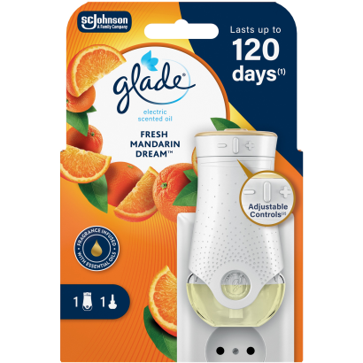 Glade Elektromos Légfrissítő Készülék + Utántöltő - Fresh Mandarin Dream 20ml