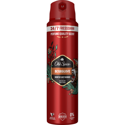 Old Spice Bearglove Deo Spray Férfiaknak, 200 Ml