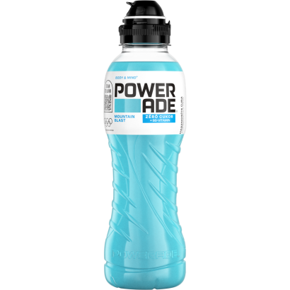 Powerade Mountain Blast Zéró Cukor Vegyes Bogyósgyümölcs ízű Energiamentes Ital 500 Ml