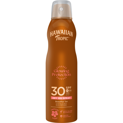 Hawaiian Tropic Glowing Protection Dry Oil Spray Napvédő Spf30 180 Ml