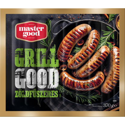 Master Good Grillkolbász Csirkehúsból, Medvehagymalevéllel és Szárított Zöldségekkel 370g
