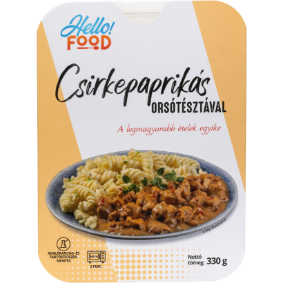 Hello Food Csirkepaprikás Orsótésztával 330 G