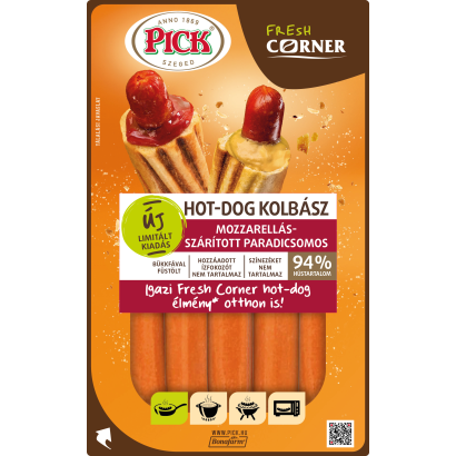 Pick Hot-dog Grillkolbász Mozzarella-paradicsom 300g