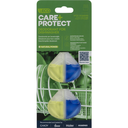 Care+protect Cpp-60dwe Eco+ Mosogatógép Illatosító, 2 Db, Citrom Illatú