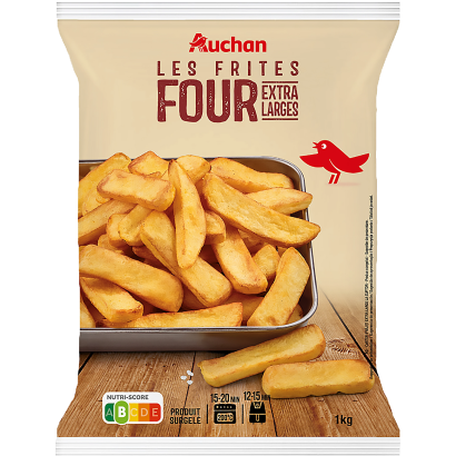 Auchan Kedvenc Extra Nagy Hasábburgonya 1 Kg